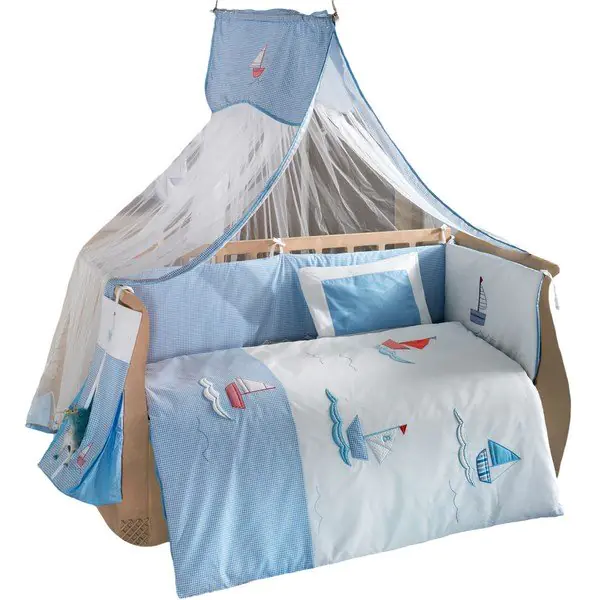 Комплект постельного белья Kidboo Blue Marine 6 предметов — главный ракурс