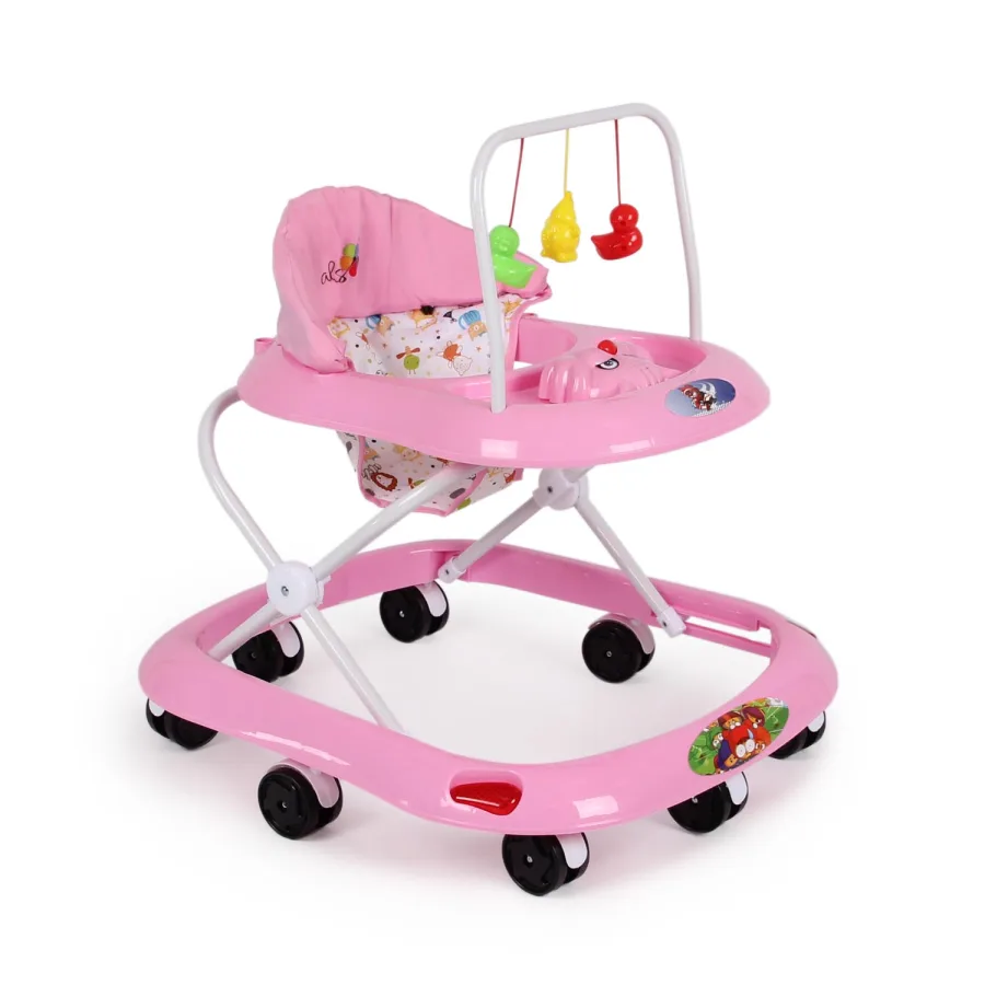 Детские ходунки Alis Маленький водитель С, розовый — главный ракурс