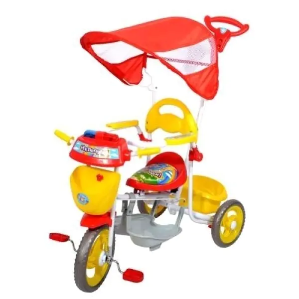 Детский трехколесный велосипед 1Toy 1Той Ну, Погоди с ручкой 54040