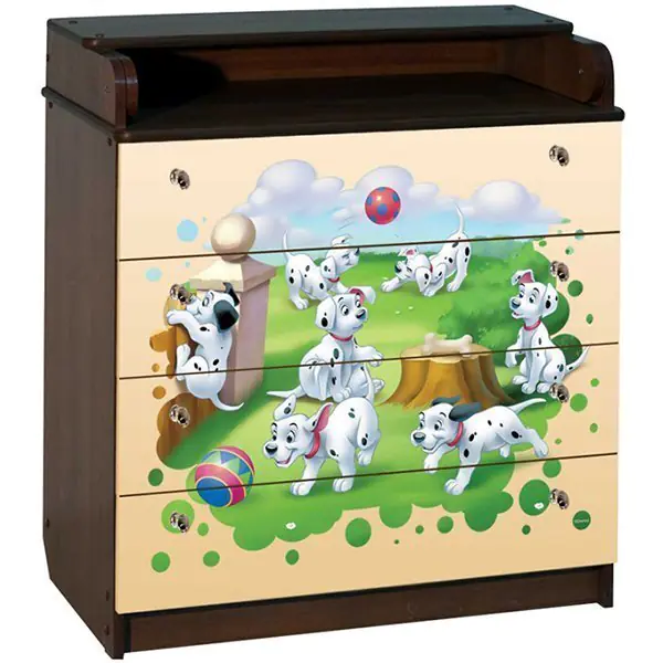 Пеленальный комод Disney КДП Далматинцы 80 x 90 — фото 1