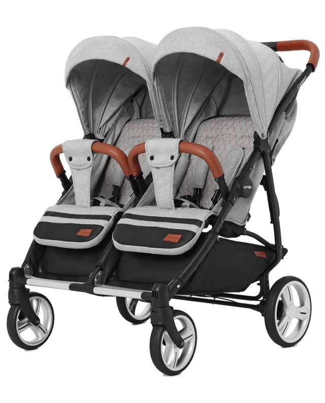 Детская прогулочная коляска для двойни Carrello Connect CRL-5502/1 с переноской — фото 8