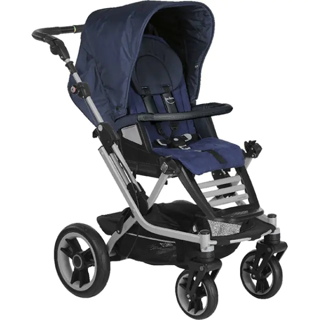 Прогулочная коляска Teutonia Mistral S V4 Titanium Теутония Мистраль С В4 Титаниум WHL3 2016, Atlantic — главный ракурс