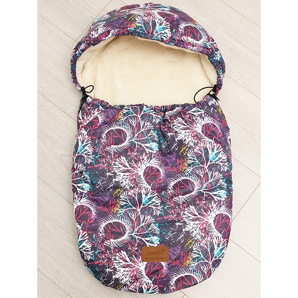Универсальный меховой конверт AmaroBaby Little Friend Фантазия 80х45 см — фото 1