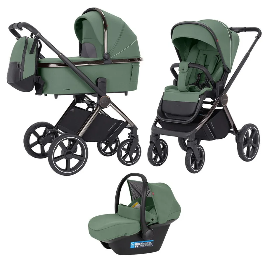 Детская коляска Carrello Ultimo CRL-6521 3 в 1 с рамой Chrome, Arctic Grey — главный ракурс