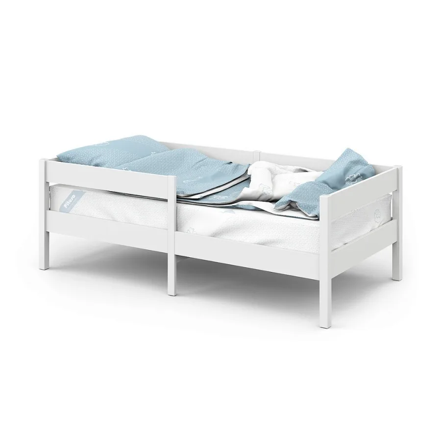 Подростковая кровать Pituso Saksonia 160x80, Белый-Белый — главный ракурс