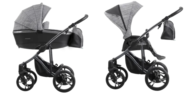 Детская коляска Bebetto Bresso Premium Class Dark 2020 3 в 1 — фото 14