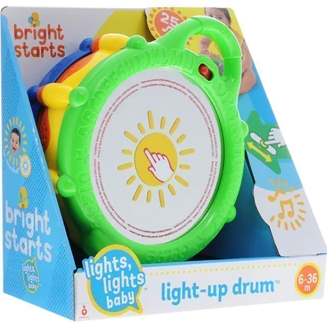 Развивающая игрушка Bright Starts Брайт Стартс Музыкальный Барабан 52179 — фото 3