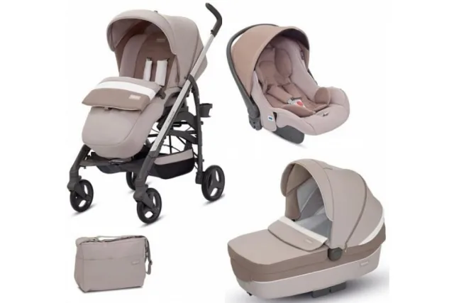 Детская коляска Inglesina Trilogy System 3 в 1 на шасси Trilogy Slate с двойной ручкой — фото 1