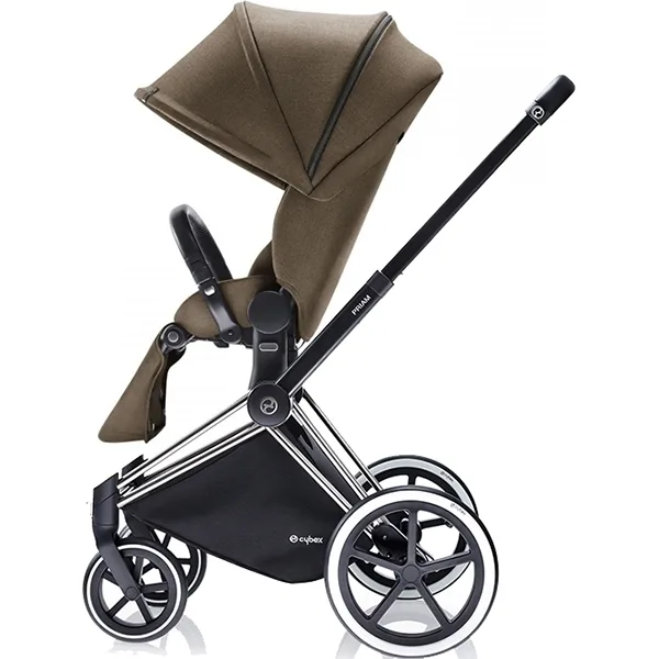 Детская прогулочная коляска Cybex Priam Lux, шасси Trekking Chrome, Autumn Gold — главный ракурс