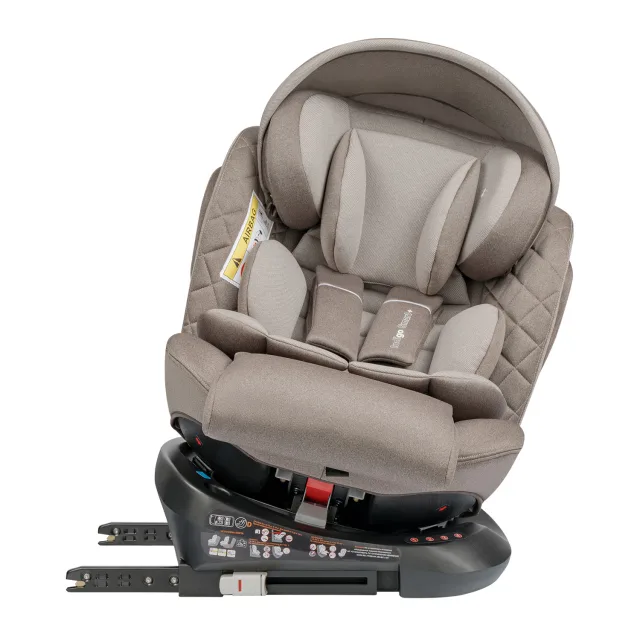 Детское автокресло Indigo Smart+ Isofix, капюшон, подножка — фото 8