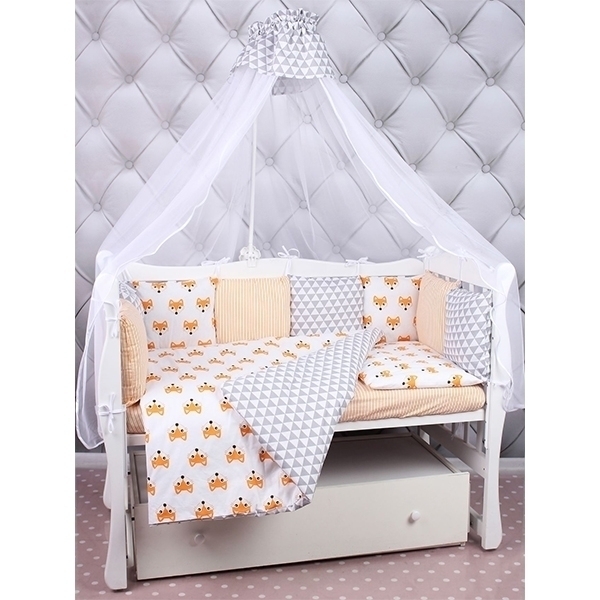 Универсальный комплект постели в кроватку AmaroBaby Lucky, 19 предметов — фото 1