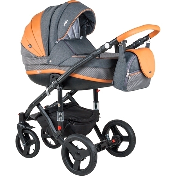 Детская коляска BeBe-Mobile Movo A 3 в 1, ткань+эко-кожа — фото 17