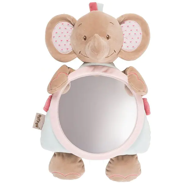 Зеркало для контроля за ребенком Nattou Mirror for car Charlotte & Rose Слоник 655330 — фото 1