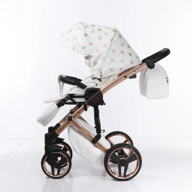 Детская коляска Junama Diamond Glow 2 в 1, эко кожа — фото 19