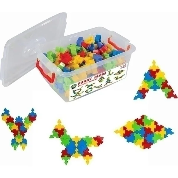 Конструктор Pilsan Funny Blocks 128 деталей, 03-236, разноцветный — главный ракурс