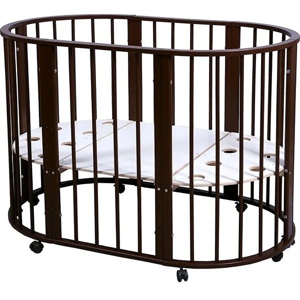 Овальная детская кроватка Nastella Baby Molly 7 в 1 без маятника — фото 2