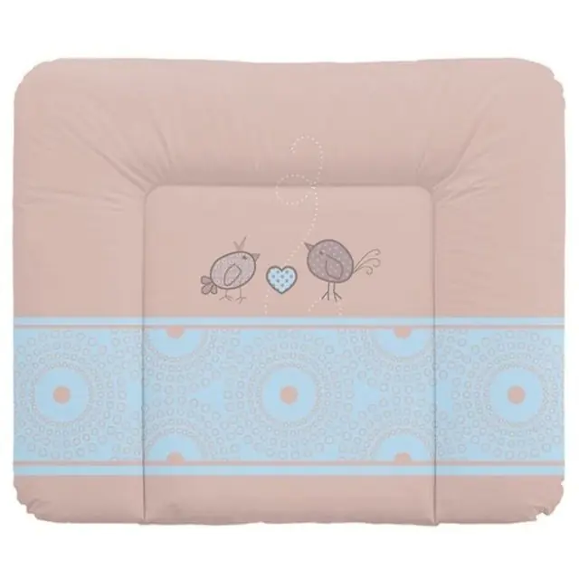 Матрац пеленальный Ceba Baby Себа Беби 70*85 см мягкий на комод, Stars pink W-134-066-130 — главный ракурс