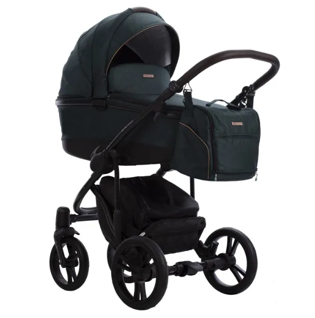 Детская коляска Bebetto Bresso Onyx 2 в 1, 01 т.зеленый — главный ракурс