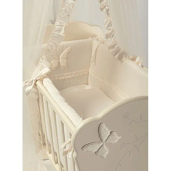 Комплект постельного белья для колыбели Feretti Baby Beddings Culla Charme 5 предметов, Avorio — главный ракурс