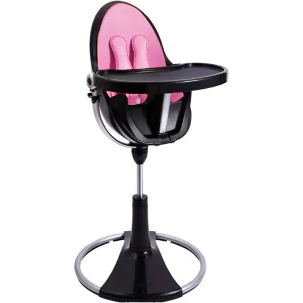 Стульчик для кормления Bloom Fresco Chrome Цвет основания Black, Белый — главный ракурс