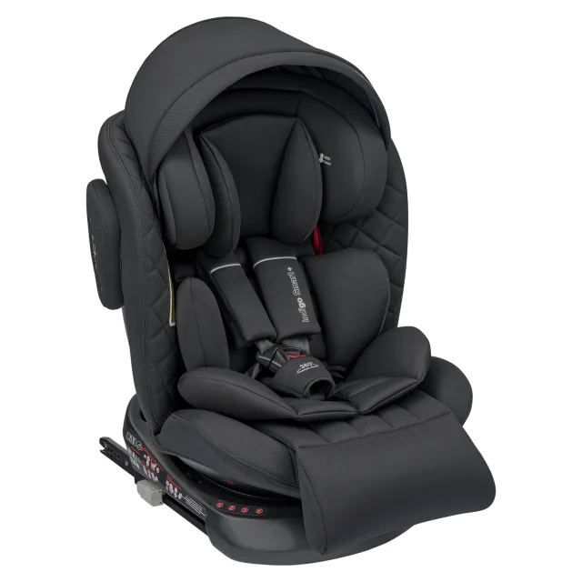 Детское автокресло Indigo Smart+ Isofix, капюшон, подножка — фото 19