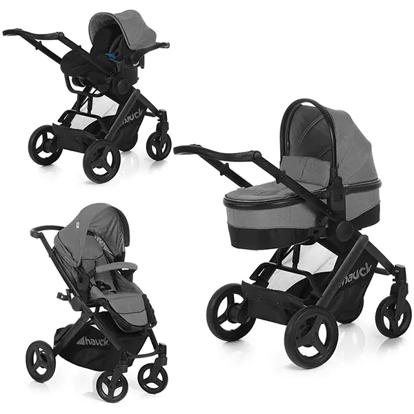 Детская коляска Hauck Maxan 4 Plus Trio Set 3 в 1, Melange sand — главный ракурс