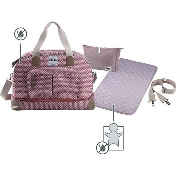 Стильная вместительная сумка для мамы Beaba Changing Bag Amsterdam 2 — фото 8