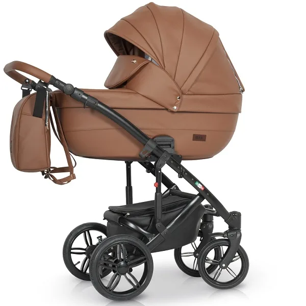 Детская коляска Ray Eterno 2 в 1, 02 белая кожа — главный ракурс