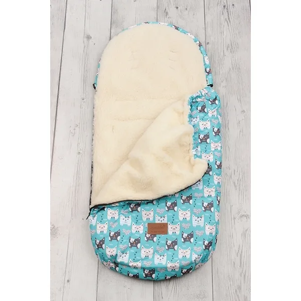 Универсальный меховой конверт AmaroBaby Little Traveller Собачки 145х45 см — фото 2