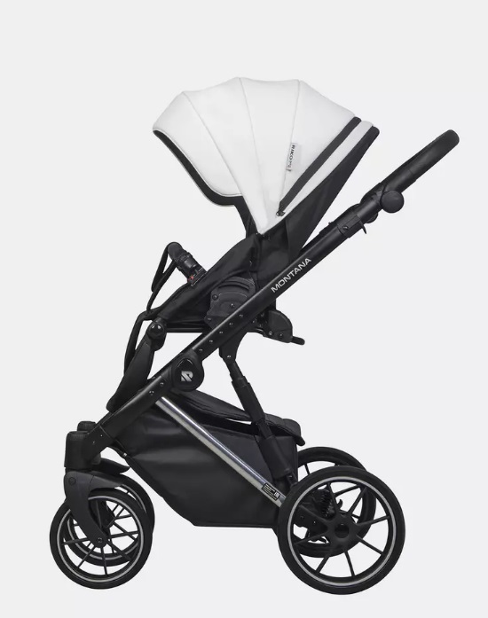 Детская коляска Riko Basic Montana Premium Silver 2 в 1 — фото 7
