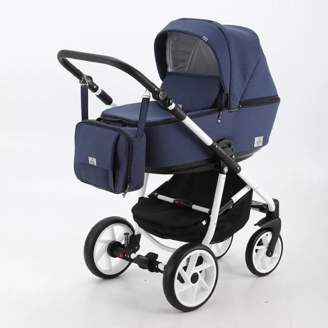 Детская коляска BeBe-Mobile Gusto 3 в 1, ткань+экокожа — фото 10