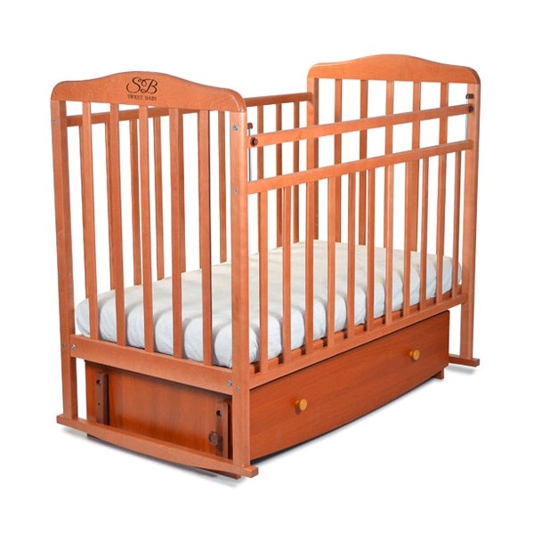 Детская кроватка Sweet Baby Luciano, поперечный маятник + ящик — фото 8
