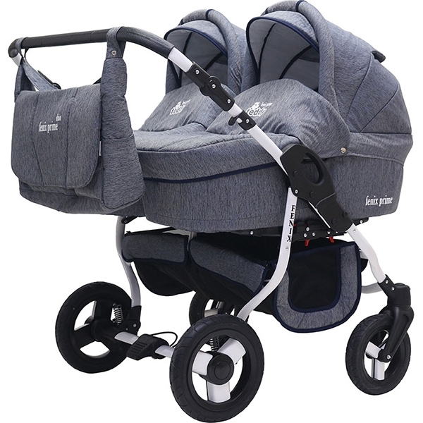Детская коляска для двойни BartPlast Fenix Duo Prime 2 в 1 — фото 3