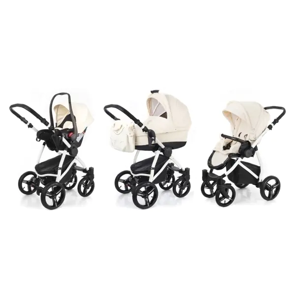 Детская коляска Esspero Newborn Lux 3 в 1, шасси White — фото 1