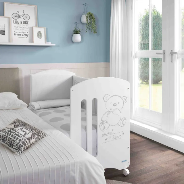 Детская кроватка Micuna Sweet Bear Basic с матрасом Sleepy — фото 2