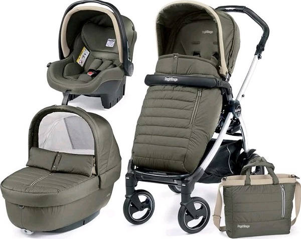 Детская коляска Peg-Perego Book Plus Completo 3 в 1, шасси White — фото 17