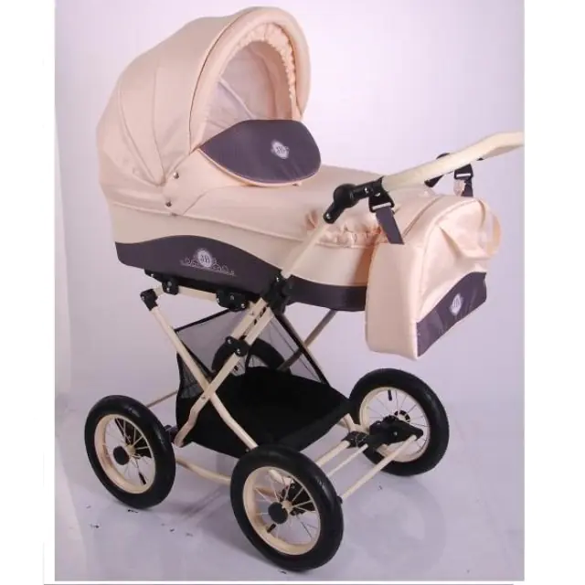 Детская коляска Lonex Julia Baronessa New 2 в 1, Beige — главный ракурс