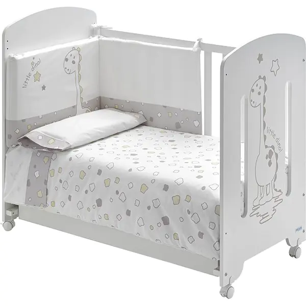 Сменный комплект белья Micuna Dinus Gris Микуна Динус Грис TX-821 в кроватку 120 х 60 см, 3 предмета — главный ракурс