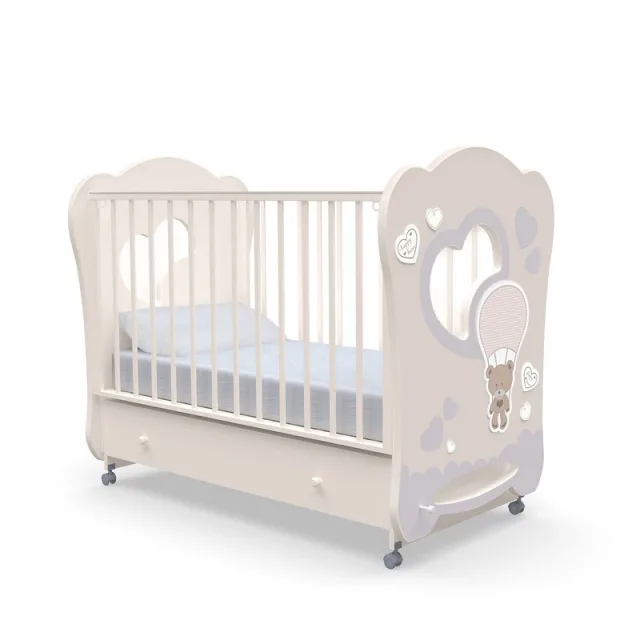 Детская кроватка Nuovita Stanzione Cute Bear Swing, поперечный маятник — фото 1