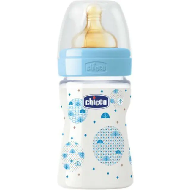 Бутылочка Chicco Well-Being Boy / Girl Чико Велл-Биинг Бой / Герл 150 мл, 0 мес.+, лат. соска, РР — фото 2