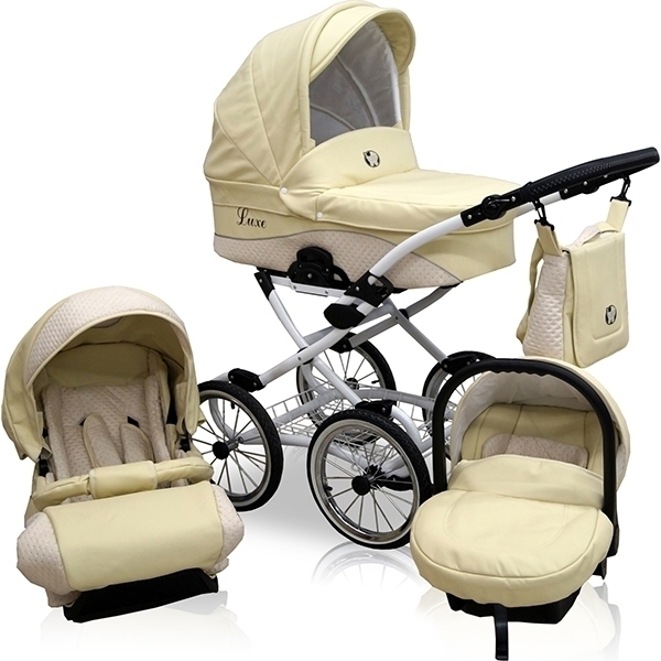Детская коляска Nastella Luxe Prestige Eco 3 в 1, эко-кожа — фото 14
