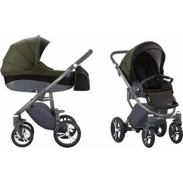 Детская коляска Bebetto Holland 3 в 1, Lj195 Graphite — главный ракурс
