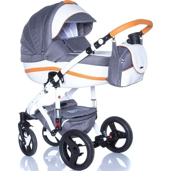Детская коляска BeBe-Mobile Movo R 2 в 1, ткань+эко-кожа — фото 17