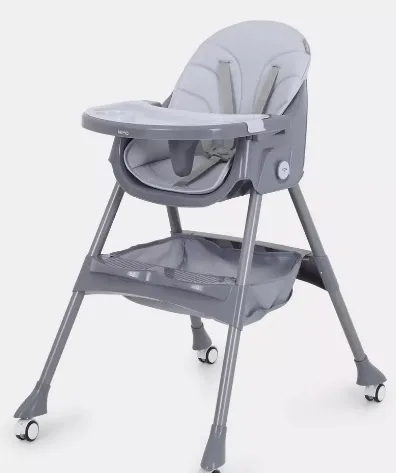 Детский стульчик-трансформер для кормления Mowbaby Nemo, Light Grey — главный ракурс