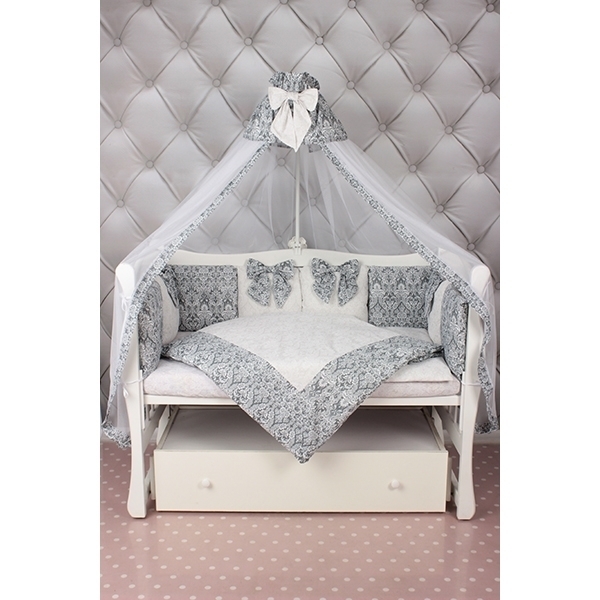 Комплект постели Premium в кроватку AmaroBaby Элит бязь, 18 предметов — фото 10
