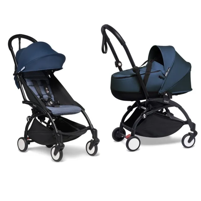Детская коляска Babyzen Yoyo 2 Bassinet 2 в 1 на черной раме — фото 12