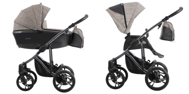 Детская коляска Bebetto Bresso Premium Class Dark 2020 3 в 1 — фото 13