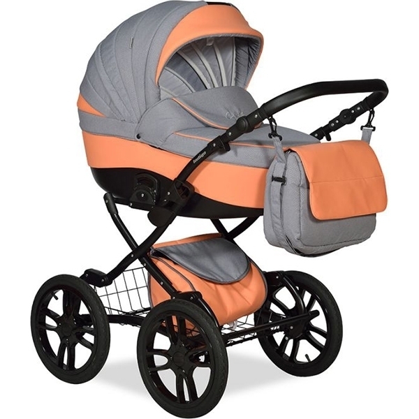 Детская коляска Indigo Camila 18 S Plus 14 2 в 1, ткань+эко-кожа — фото 10