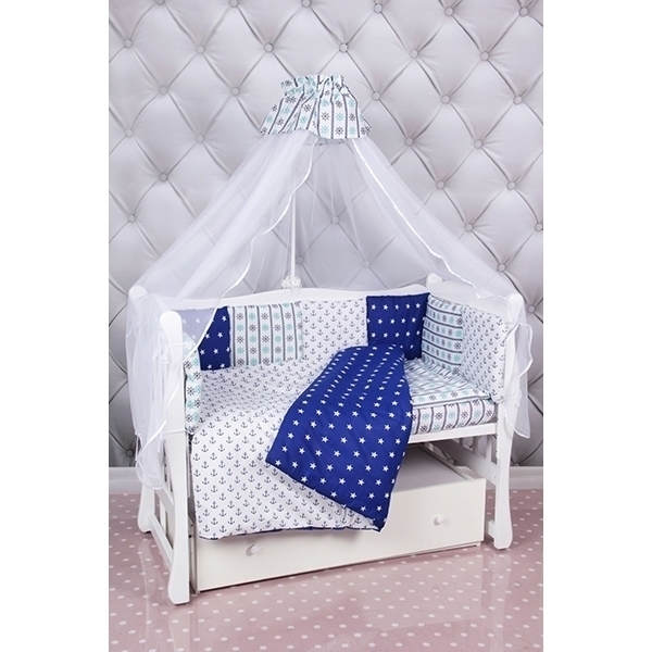 Комплект постели в кроватку AmaroBaby Бриз, 18 предметов — фото 4
