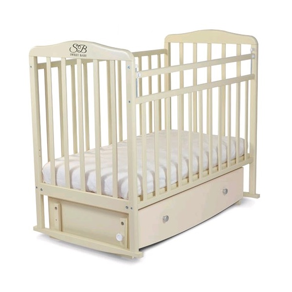 Детская кроватка Sweet Baby Luciano, поперечный маятник + ящик — фото 7